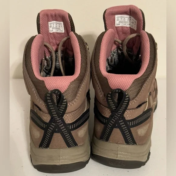 KEEN Targhee IV Mid Top Waterproof Hiking Boots Women's Size 8 US Beige - Picture 3 of 6